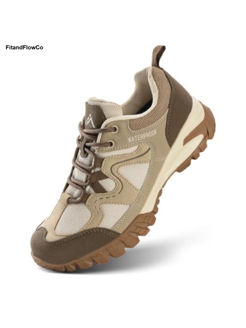 Waterproof Suede Mesh Hiking Shoes Non-Slip Outdoor Walking